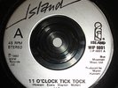 U2 11 O' Clock Tick Tock Silver Label JUKE BOX 7