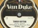 Cliff Jackson & his Crazy Kats Torrid Rhythm Van Dyke 81842 78 rpm