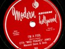 RARE BUT GREAT ETTA JAMES 78  I'M A FOOL / NUMBER ONE US MODERN HOLLYWOOD 984 EX
