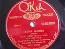1926 Louis Armstrong Heebie Jeebies / Muskrat Ramble 78 RPM