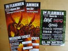 IN FLAMMEN OA ++ 2 Tickets  Juli ++ w/ Grave Nargaroth Inquisition Cryptopsy 