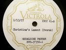 Unissued Victor Test-Geraldine Farrar-Electric (1927) E+ beauty
