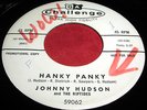 JOHNNY HUDSON & RIPTIDES Hanky Panky 45 Rockabilly Challenge Promo NM Listen