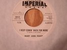 Mary Ann Fisher I Keep Comin' Back For More Northern Soul Promo 45 1962