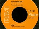 ELVIS PRESLEY 1968 Don't I Beg You Orangel Label Gold Standard 7