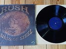 RUSH Caress of Steel gatefold vinyl LP record, good condition
