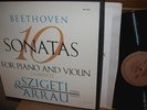 JOSEPH SZIGETI,Arrau '50s/BEETHOVEN 10 Sonatas/RARE VANGUARD Mono 3LP BOX/NM