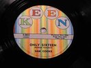 SAM COOKE / ONLY SIXTEEN / ROCK --78rpm