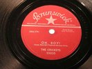THE CRICKETS / OH, BOY b/w NOT FADE AWAY / ROCK --78rpm