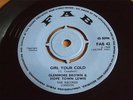 GLENMORE BROWN & HOPE TOWN LEWIS - GIRL YOUR COLD - FAB 42 -1968 - RARE SKA