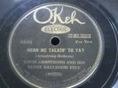 Mr. Louis Armstrong & His Savoy Ballroom Five on Okeh Electric Jazz 78 rpm 78rpm