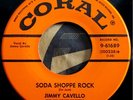 * JIMMY CAVELLO & HOUSE ROCKERS Soda Shoppe Rock RARE ROCKABILLY Coral 45 Hear