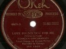 Cookie's Gingersnaps, Love Found You for Me, Keppard, Noone Okeh 40675 78 rpm
