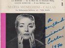 45T EP avec dédicace de MARIA CALLAS 1970  ( MADAME BUTTERFLY & MANON LESCAUT )