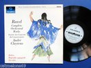 SAX 2477 ED-1 B/S LP RAVEL ORCHESTRAL WORKS VOL-TWO PARIS CONSERVATOIRE CLUYTENS