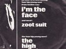 THE HIGH NUMBERS I'm the Face / Zoot Suit 1980 Back Door Picture Sleeve THE WHO