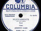 Elvis Related ARGENTINA Johnny Cash 1959 78 RPM All Over Again & What Do I Care