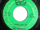 NORTHERN 45-THE PROFILES-IF I DIDN'T LOVE YOU /GOT TO BE YOUR LOVER on DUO