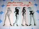 MICHEL MAGNE EMBRASSEZ QUI VOUS VOUDREZ RARE FRENCH 50S PIN UP SEXY COVER LP