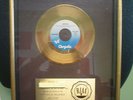 SUPERB RARE RIAA BLONDIE RAPTURE FRAMED GOLD SINGLE RECORD AWARD