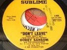 NORTHERN SOUL  HARMONY.....BOBBY SANSOM  ( SUBLIME)