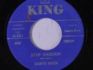 JUANITA NIXON: Stop Knockin' / Let Me Be Free 45 ('S' rubber stamp ol) rare Sou