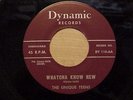RARE & GREAT  DOO WOP 1ST PRESS 45 