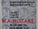 MOZART sonatas violin & piano Kroll Balsam Oiseau-Lyre 1st edition SOL 60043 LP