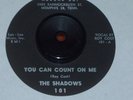 NM- THE SHADOWS ROCKABILLY 45 - YOU CAN COUNT ON ME - MEMPHIS VEGA LBL 101