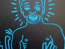 KEITH HARING 12” ART COVER LARRY LEVAN / BLUE VERSION