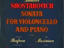 SHAFRAN Cello SHOSTAKOVICH Sonata PRAGUE 1957 Supraphon 10