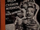 78 RPM RARE LATIN , CARMEN MIRANDA ALBUM ON DECCA 109 MUST C/ EE-