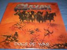 SAXON-DOGS OF WAR  LTD CREAM BROWN VINYL+STICKERS MINT-motorhead