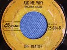RARE 45 ODEON COSTA RICA INDICA ?THE BEATLES? ASK ME WHY / A TASTE OF HONEY