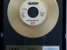Queen Bohemian Rhapsody goldene Schallplatte Single gold record