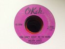 US NORTHERN SOUL 45,MAJOR LANCE-YOU DON'T WANT ME NO MORE-VG/VG+
