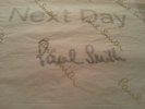 David Bowie Next Day Red Vinyl SIGNED BY PAUL SMITH Record LP Limited Edition