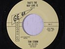 TOM STORM & PEPS: I Love You / That's The Way Love Is 45 rare Soul