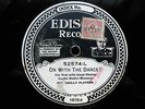 PICCADILLY PLAYERS 'ON WITH THE DANCE' ELECTRIC EDISON DIAMOND DISC 52574