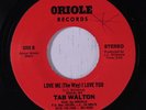 rare Modern Soul Disco 45 TAB WALTON love me ORIOLE Hear
