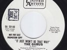 GURUS It Just Won't Be That Way SUPERB US PSYCH 45 promo garage COMPED LISTEN