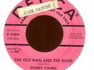 DONNY YOUNG Old Man & The River Decca Promo Country Bop 45 Hear Johnny Paycheck