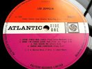 LED ZEPPELIN: 1969 DEBUT UK ATLANTIC RED/PLUM EX
