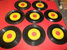 8 Vtg SUN Record Label Johnny Cash 45 rpm Records