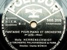 MARCELLE HERRENSCHMIDT     Widor  Fantaisie pour Piano     POLYDOR rec.1938