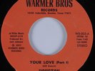 70s Soul 45 HOUSTON Your Love (Part 1) WARMER BROS HEAR VG++
