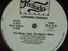PROMO* Lorraine Johnson - The More I Get, The More I Want *BILL BRANDON* Scarce