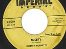 Rockabilly Teen Rocker Dorsey Burnette Misery / Lonely Train Imperial Promo HEAR
