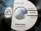 Teen 60s Pop 45 DONNIE DEAN movie star / ridin' on a rainbow APT listen