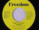 rare Modern Soul Funk 45 FREEDOM can't you see Listen